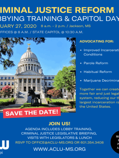 criminal justice reform day flyer