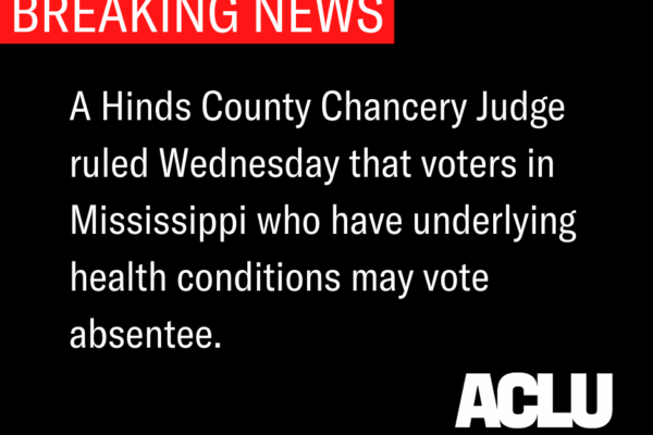 BREAKING NEWS, Ruling on Absentee Voting Lawsuit