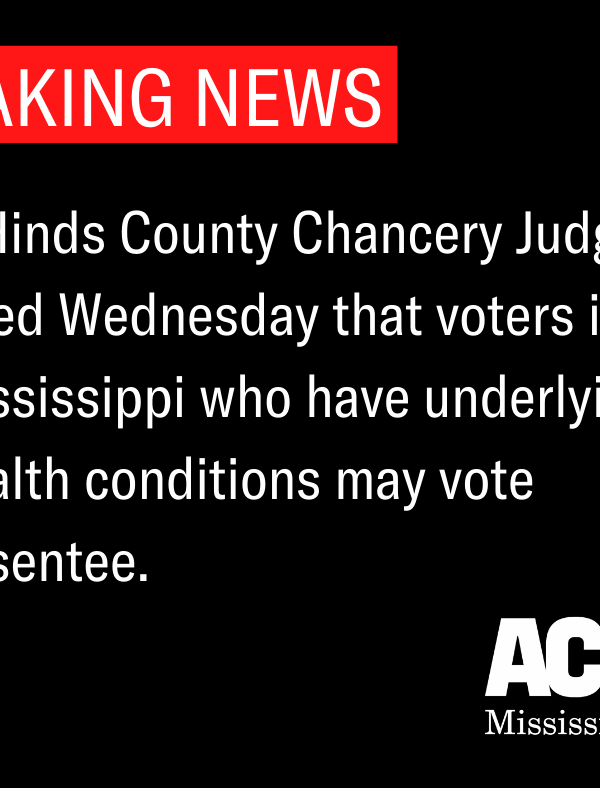 BREAKING NEWS, Ruling on Absentee Voting Lawsuit