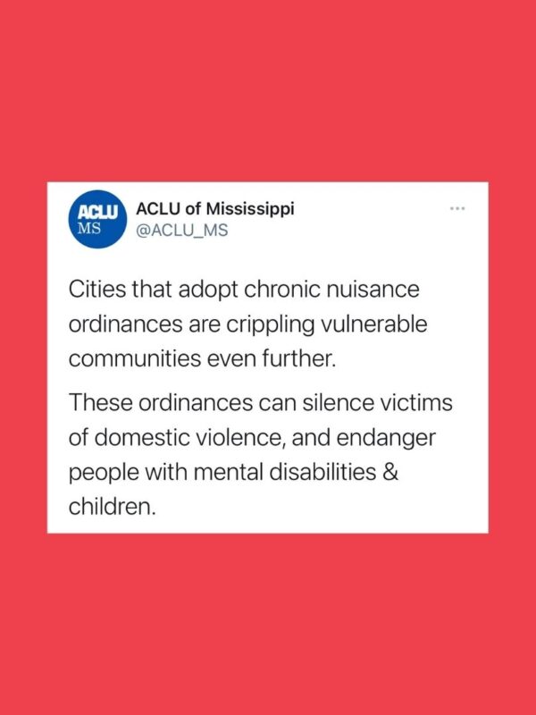 Chronic Nuisance and Crime-Free Ordinances