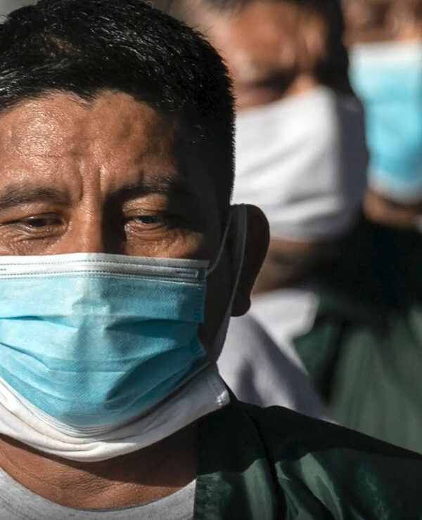 Still image of a detained man from the video