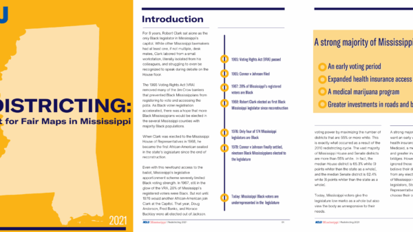 Redistricting report carousel