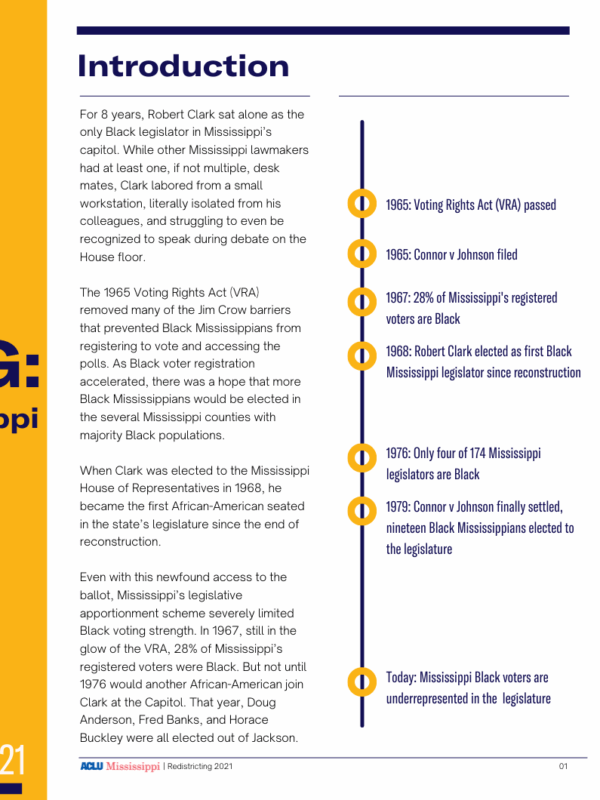 Redistricting report carousel