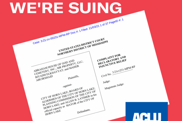 We're Suing Horn Lake