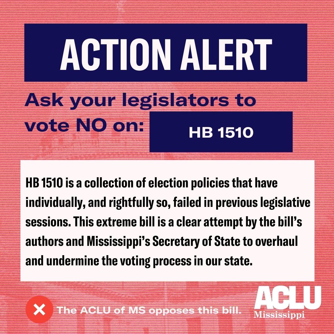 ACLU-MS Statement on HB 1510 - ACLU of Mississippi