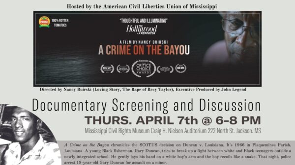 A Crime on the Bayou Flyer
