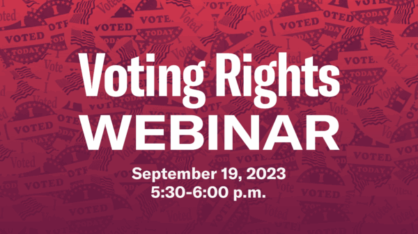 Voting Rights Webinar Featured Image
