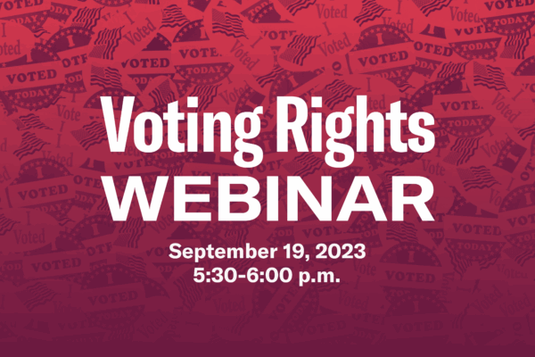 Voting Rights Webinar Featured Image