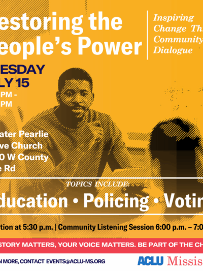 Restoring the People's Power