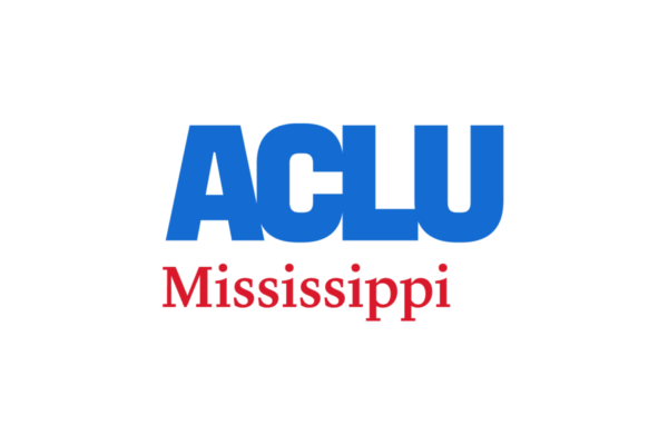 ACLU of Mississippi logo, red and blue colorway