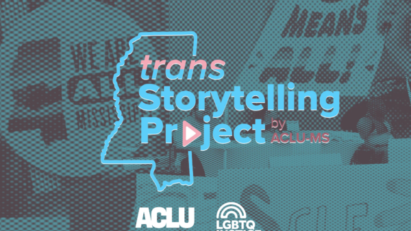 Trans Storytelling Project page header image, featuring project logo and photo collage
