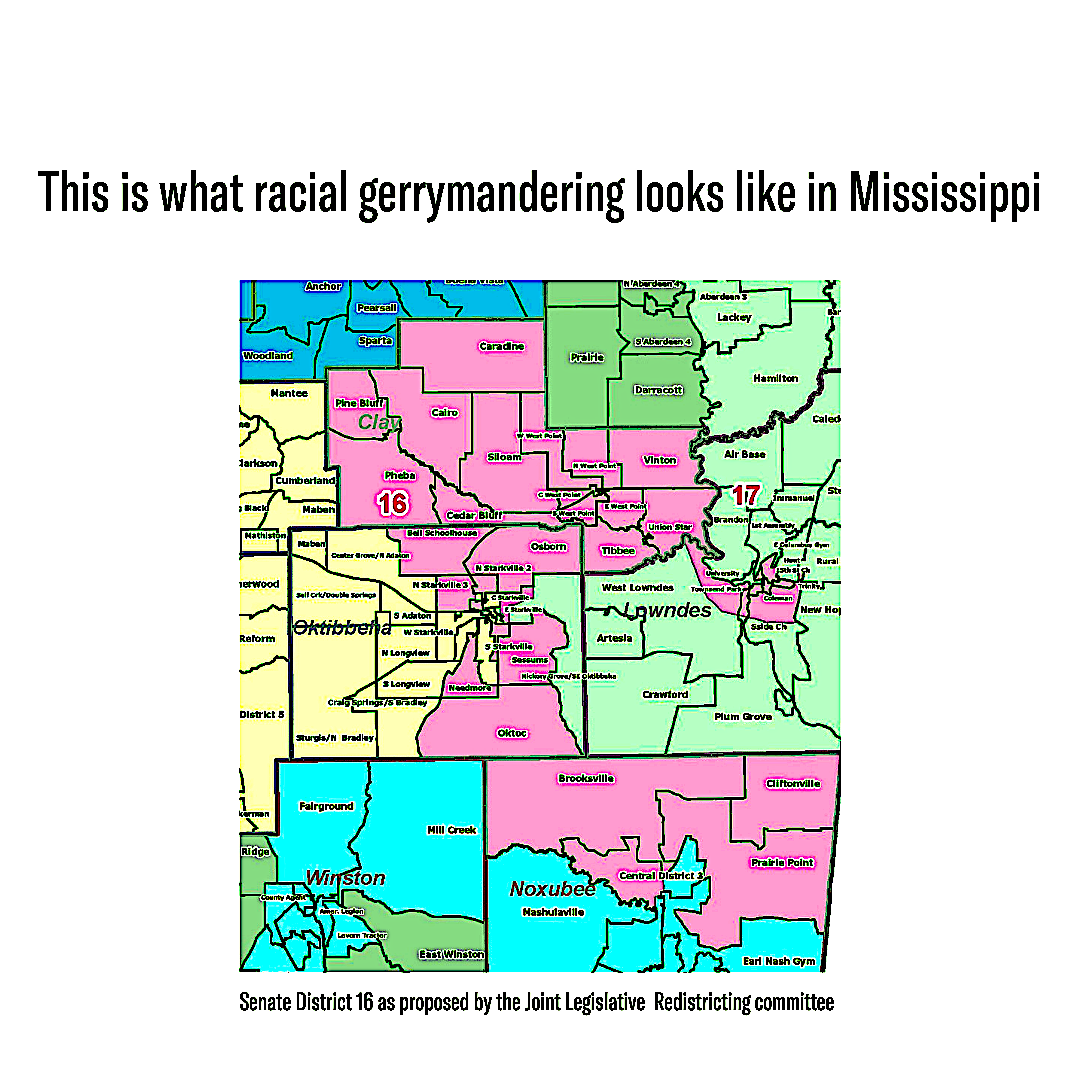 Racial Gerrymandering Graphic Racial Gerrymandering Graphic