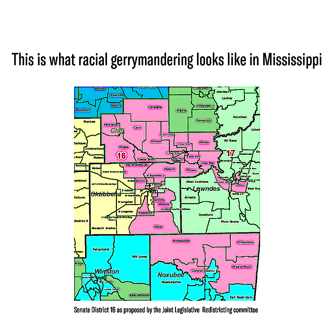 Racial Gerrymandering Graphic