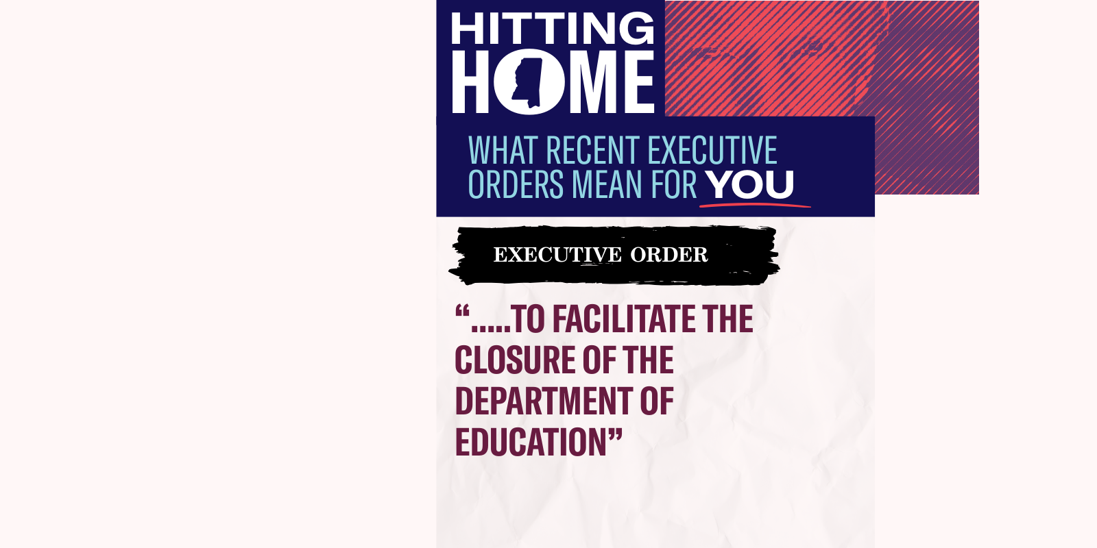 Closure of the Department of Education