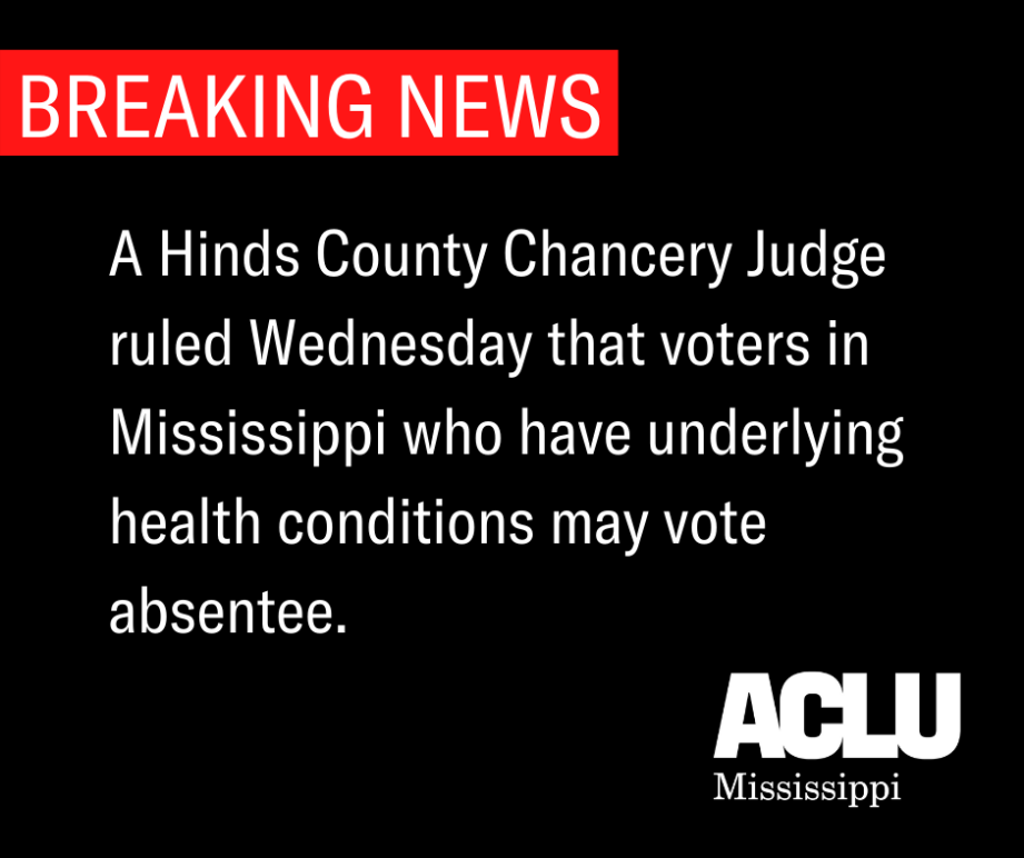 BREAKING NEWS, Ruling on Absentee Voting Lawsuit