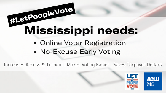 Let People Vote with Early Voting & Online Voter Registration