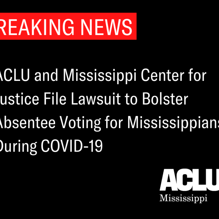 BREAKING NEWS, Absentee Voting Lawsuit