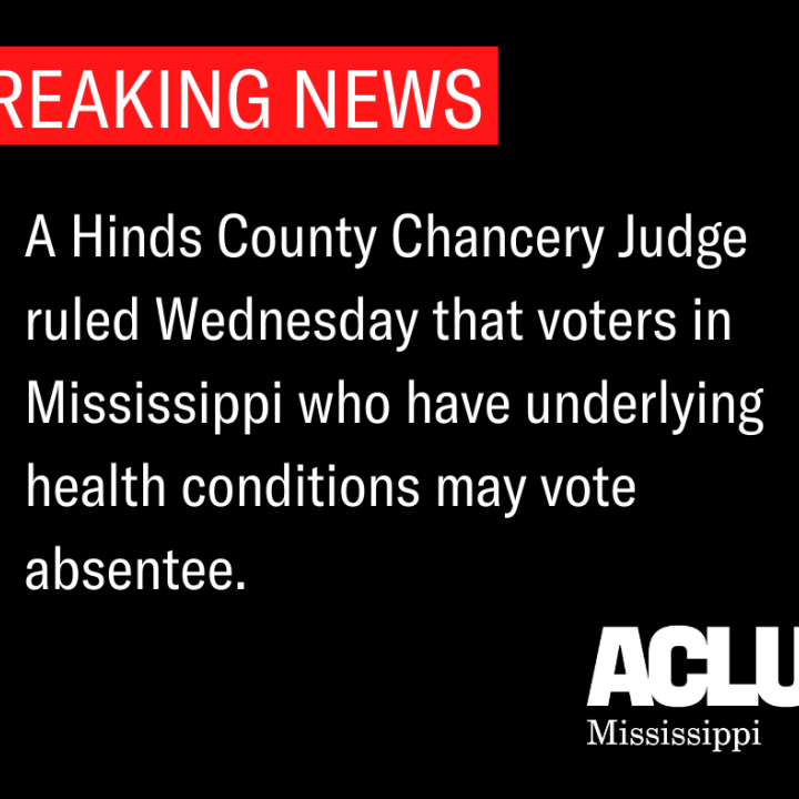 BREAKING NEWS, Ruling on Absentee Voting Lawsuit