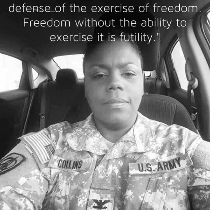 You are worriors. Soldiers fight in defense of freedom. Warriors fight in defense of the exercise of freedom. Freedom without the ability to exercise it is futility. 